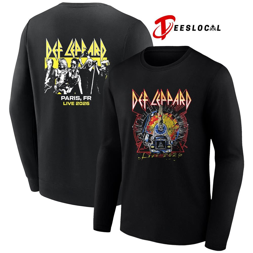 Def Leppard tour UK and EU Paris France event shirt