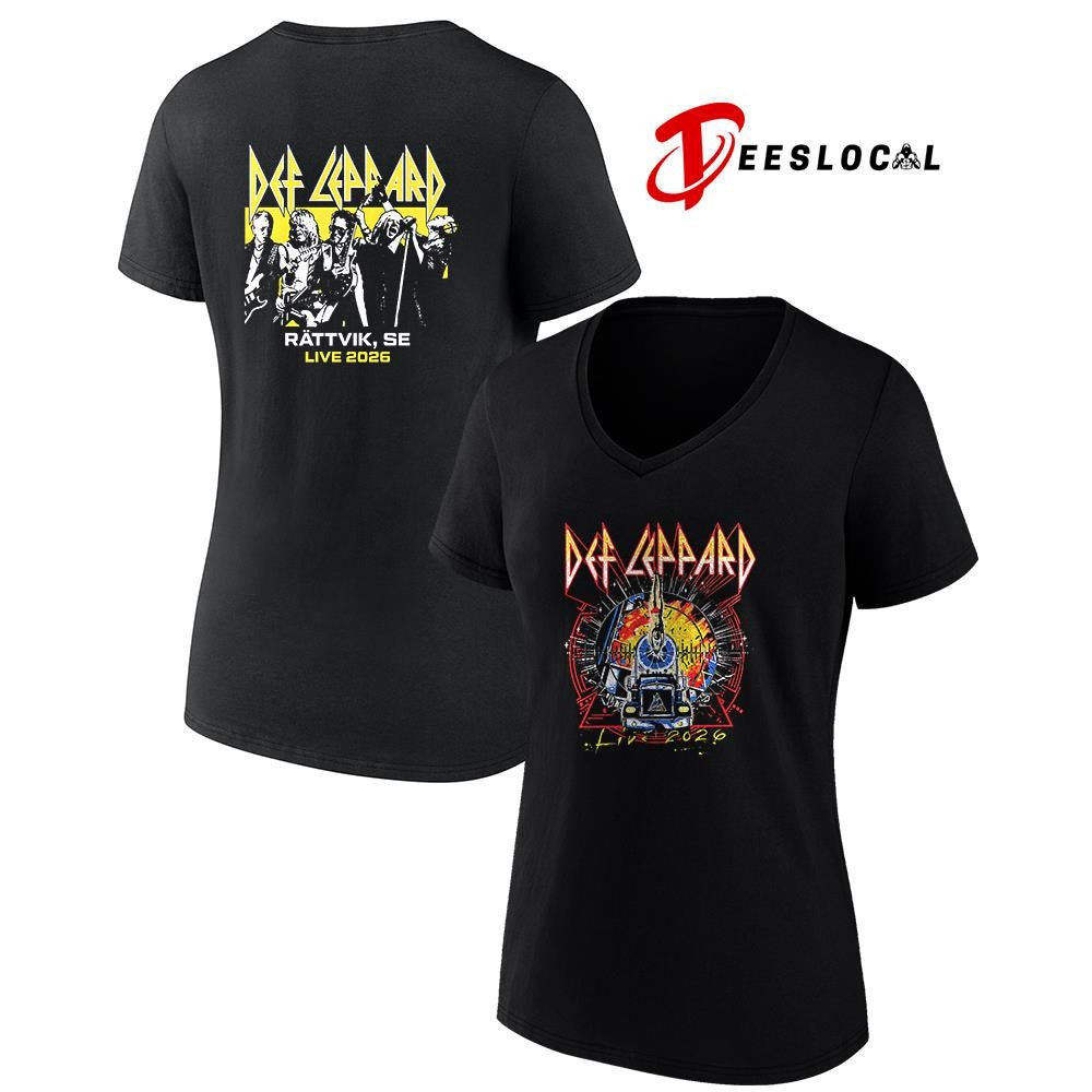 Def Leppard tour UK and EU Rattvik Sweden event shirt