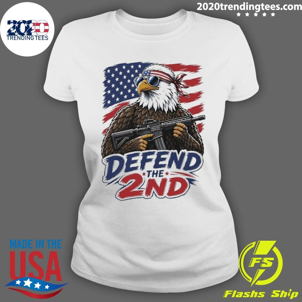 Defend The 2nd Eagle Gun Patriotic Graphic Shirt