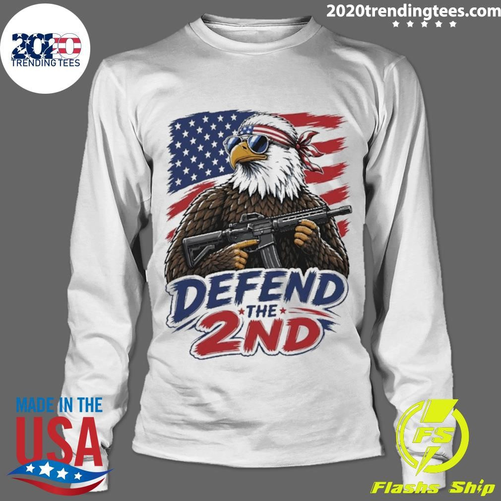 Defend The 2nd Eagle Gun Patriotic Graphic Shirt