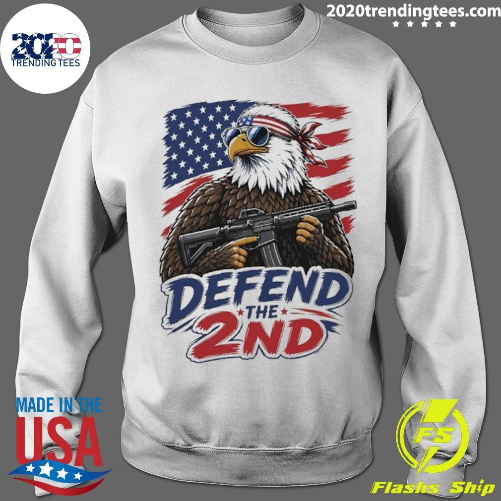 Defend The 2nd Eagle Gun Patriotic Graphic Shirt