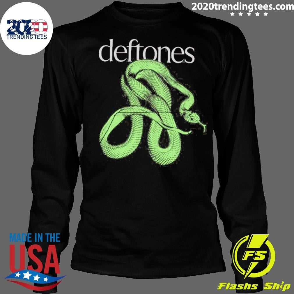 Deftones Australia And New Zealand Tour 2026 Merch Big Snake Shirt
