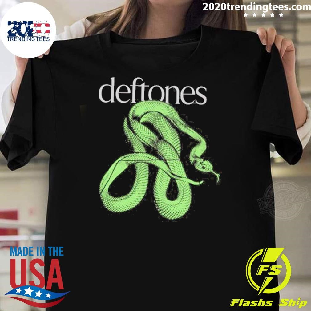 Deftones Australia And New Zealand Tour 2026 Merch Big Snake Shirt