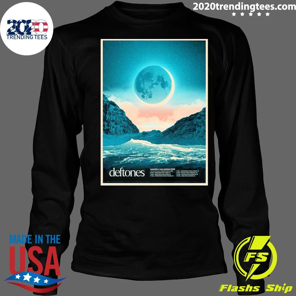 Deftones Australia And New Zealand Tour 2026 Schedule Dates Eclipse Art Shirt