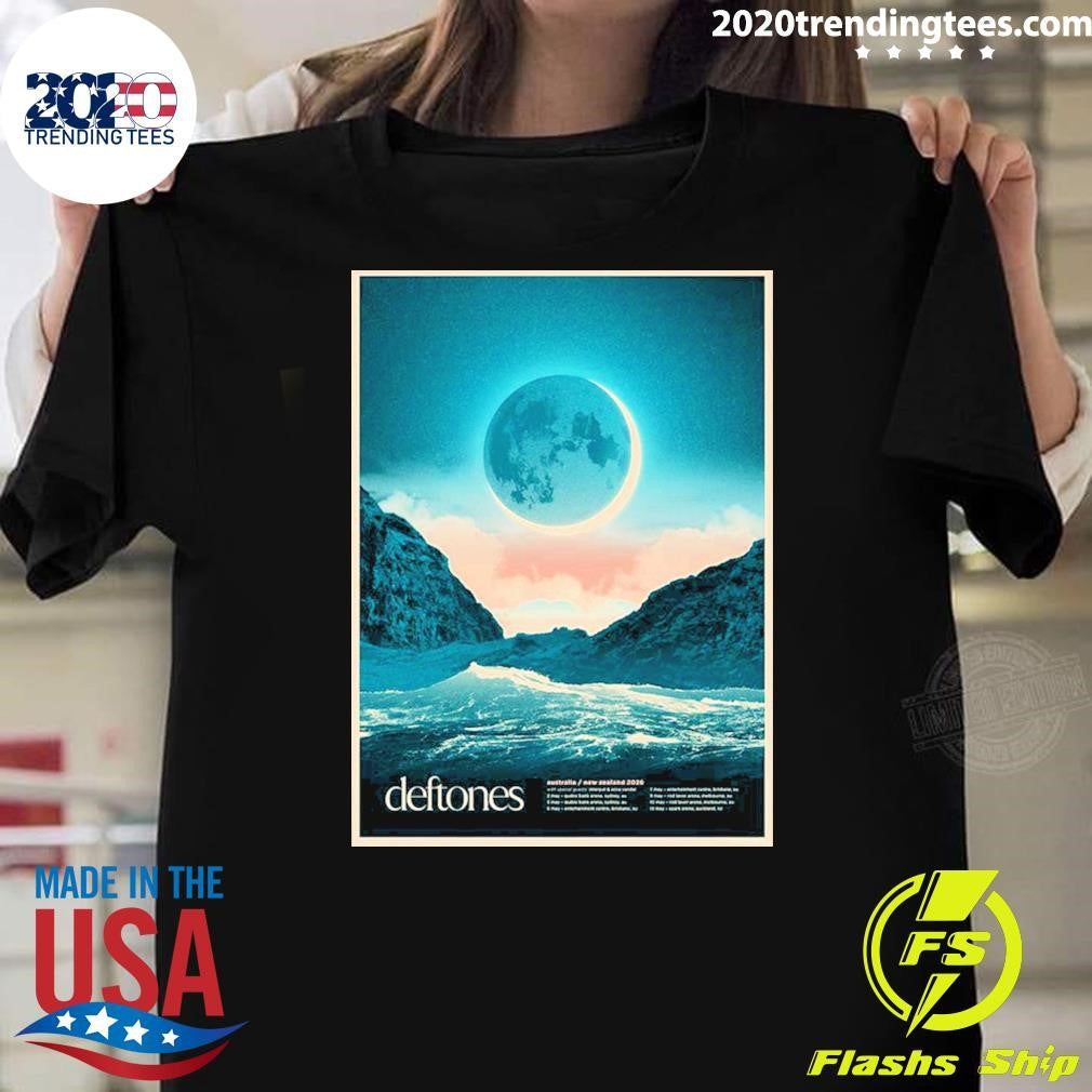 Deftones Australia And New Zealand Tour 2026 Schedule Dates Eclipse Art Shirt