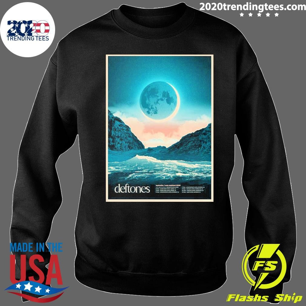 Deftones Australia And New Zealand Tour 2026 Schedule Dates Eclipse Art Shirt