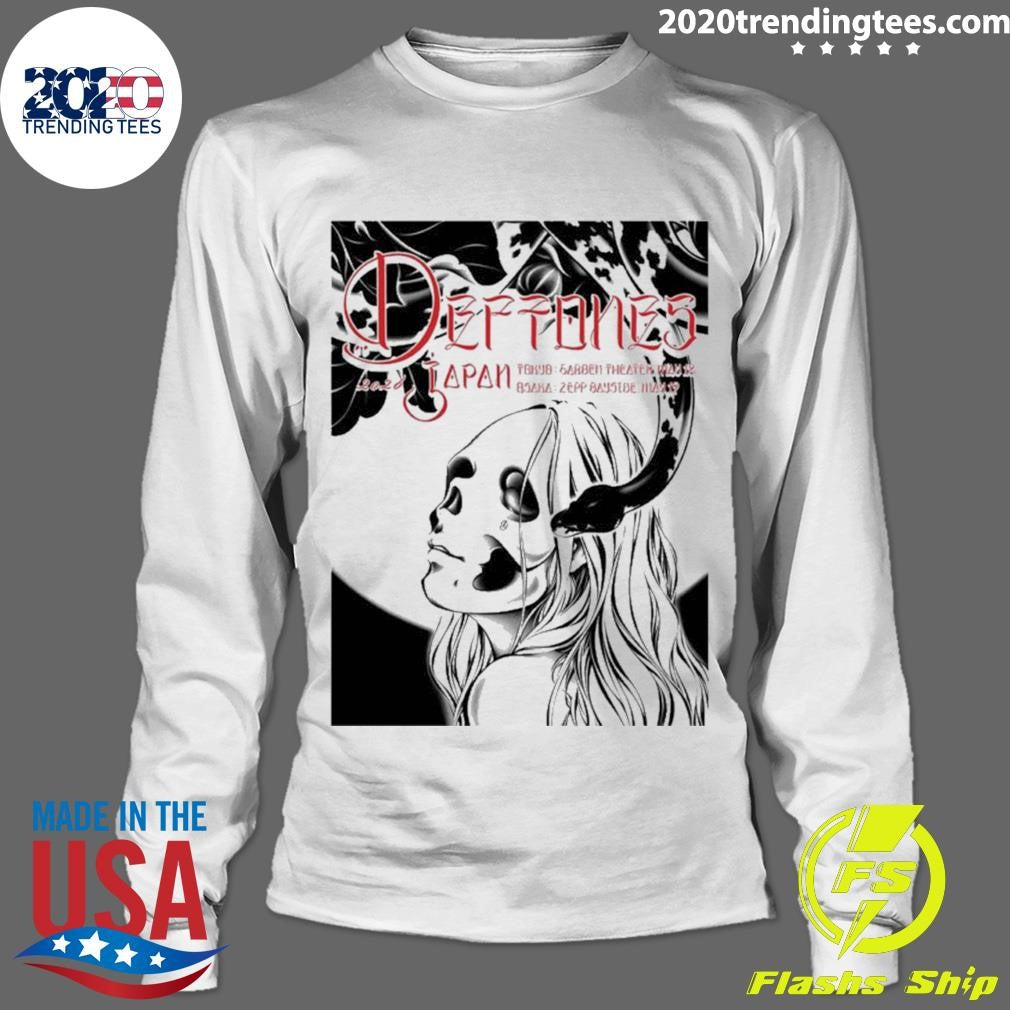 Deftones Japan Tour 2026 Tokyo And Osaka Event Poster Shirt