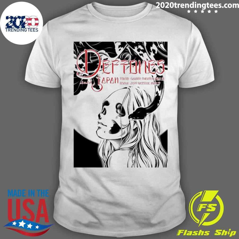 Deftones Japan Tour 2026 Tokyo And Osaka Event Poster Shirt