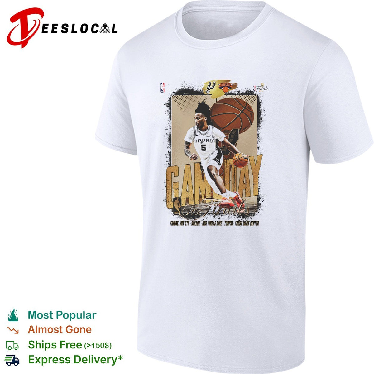 Dejounte Murray San Antonio Spurs NBA Finals Gameday Friday shirt