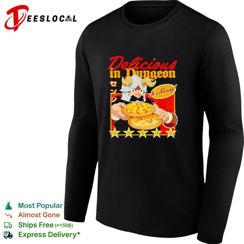 Delicious in Dungeon dwarf chef presenting dish anime fantasy art shirt
