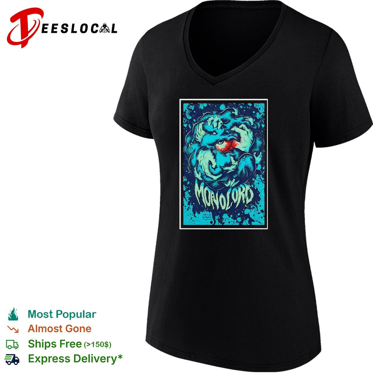 Demonic creature monster concert framed poster art shirt
