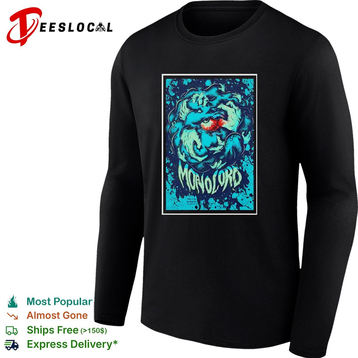 Demonic creature monster concert framed poster art shirt