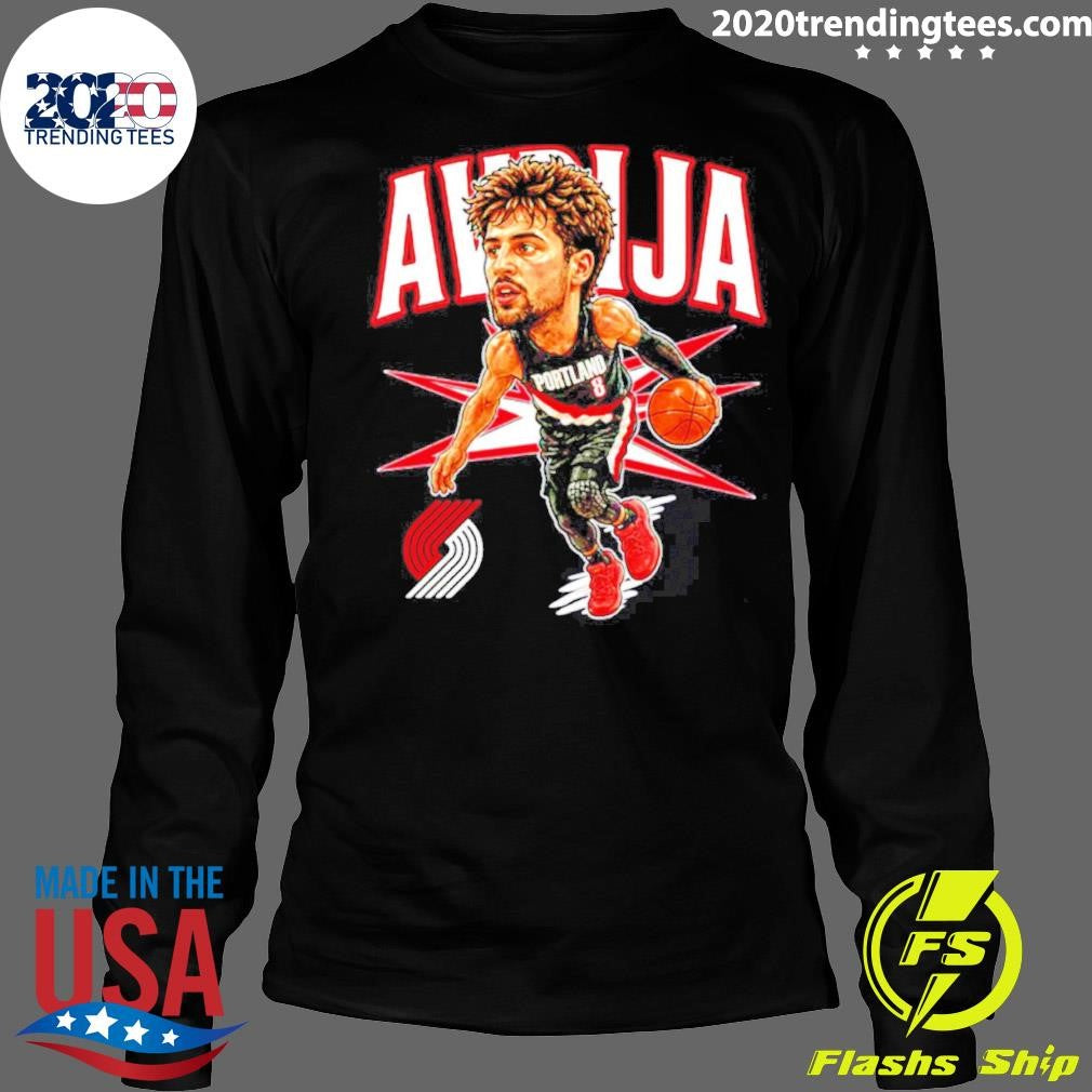 Deni Avdija Portland Trail Blazers Big Head Cartoon Shirt