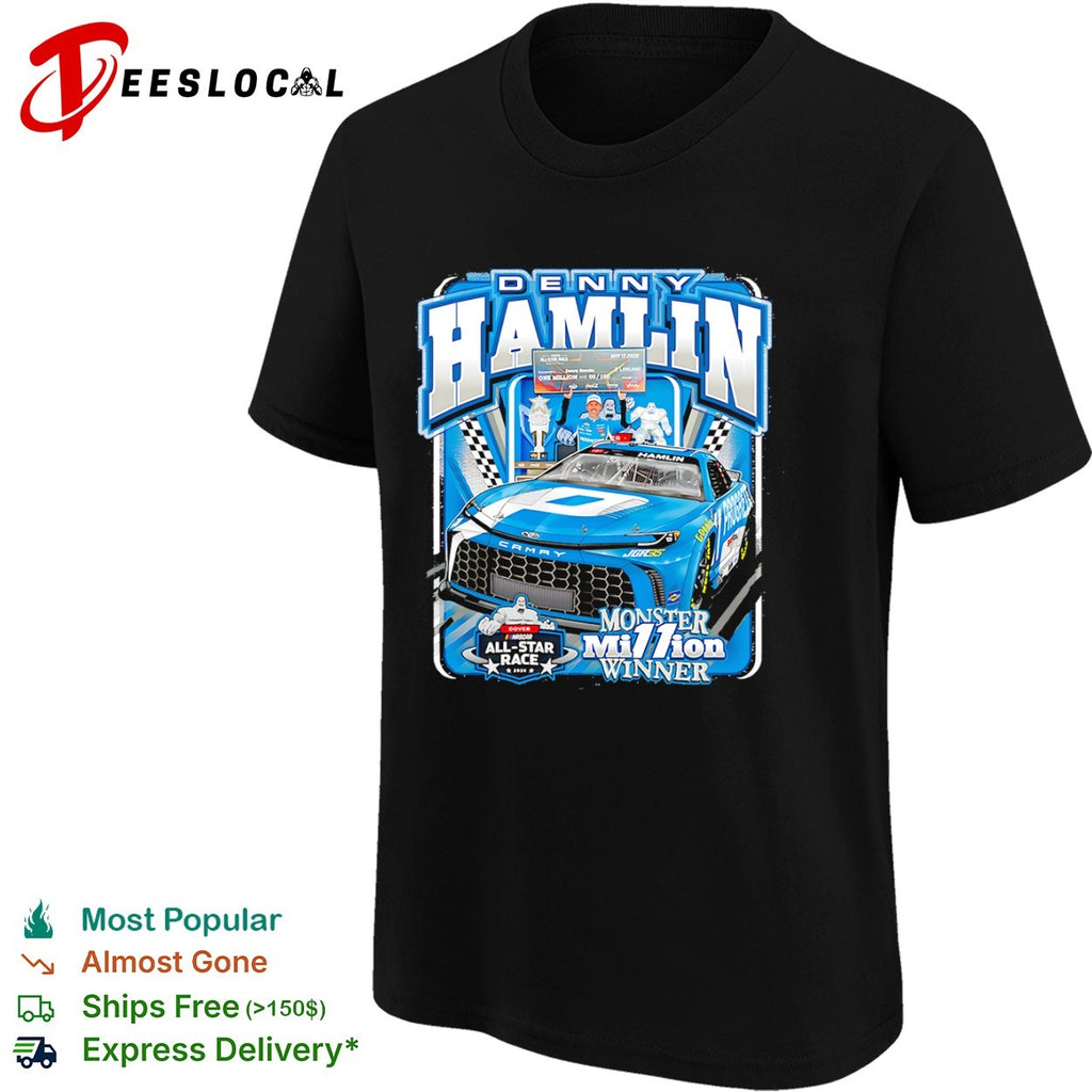 Denny Hamlin Joe Gibbs Racing NASCAR Dover All Star Race 2026 Monster Million shirt