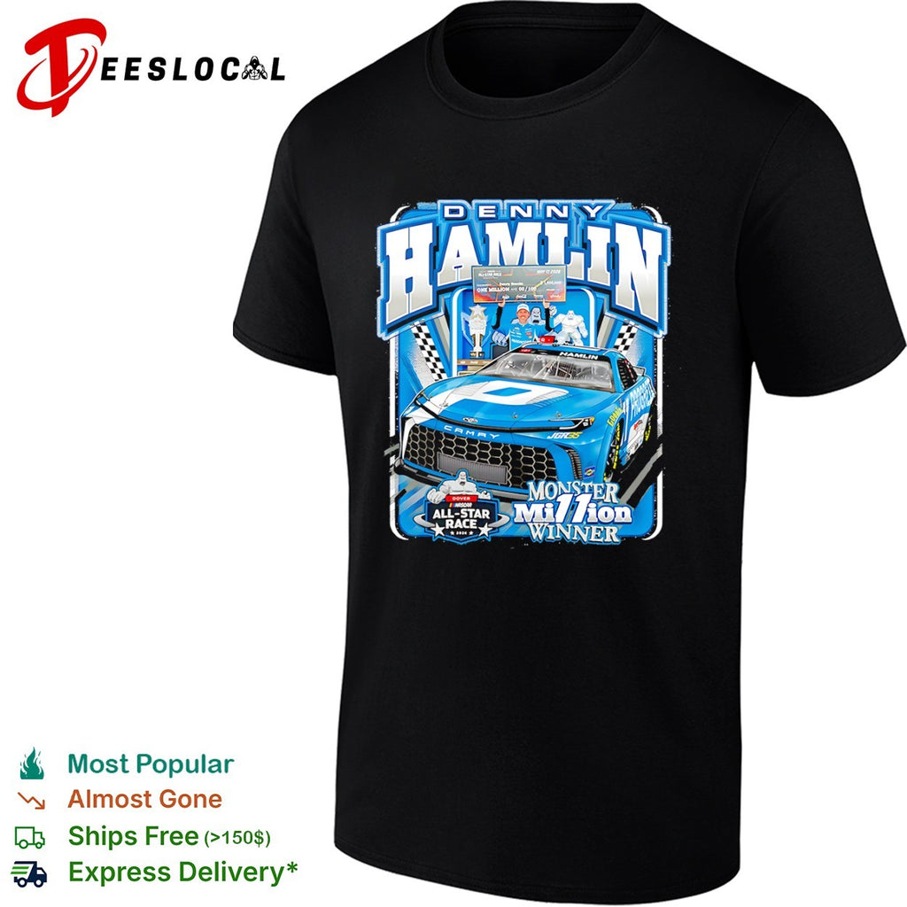 Denny Hamlin Joe Gibbs Racing NASCAR Dover All Star Race 2026 Monster Million shirt