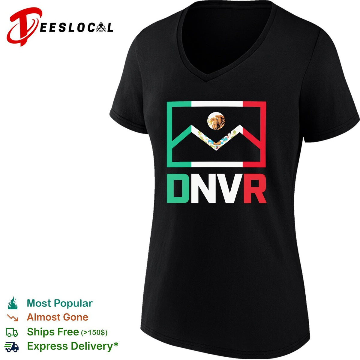 Denver Mexico DNVR flag mashup heritage city pride shirt