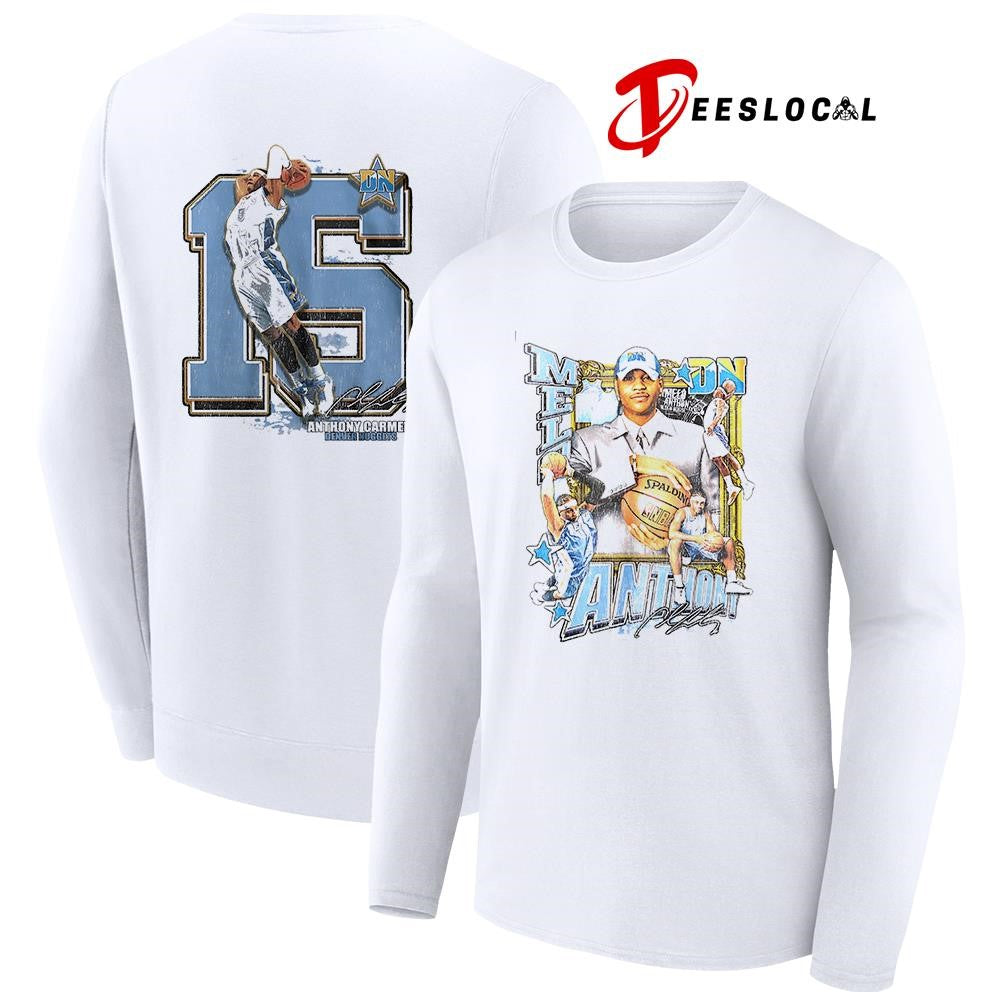 Denver Nuggets Anthony Carmelo 15 signature pose shirt