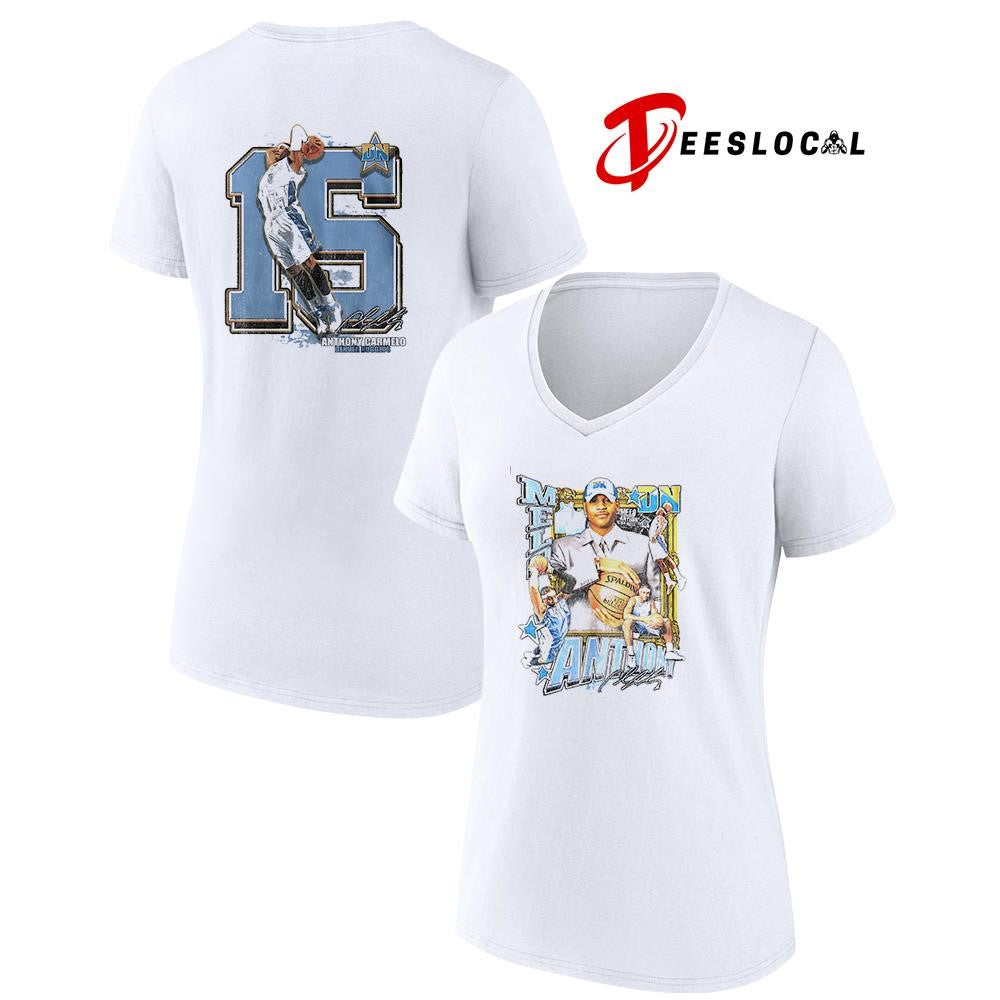 Denver Nuggets Anthony Carmelo 15 signature pose shirt