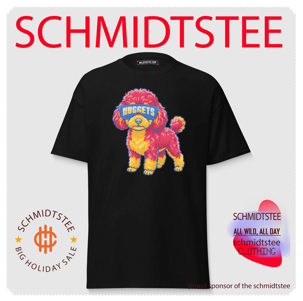 Denver Nuggets Teacup Poodle cartoon shirt
