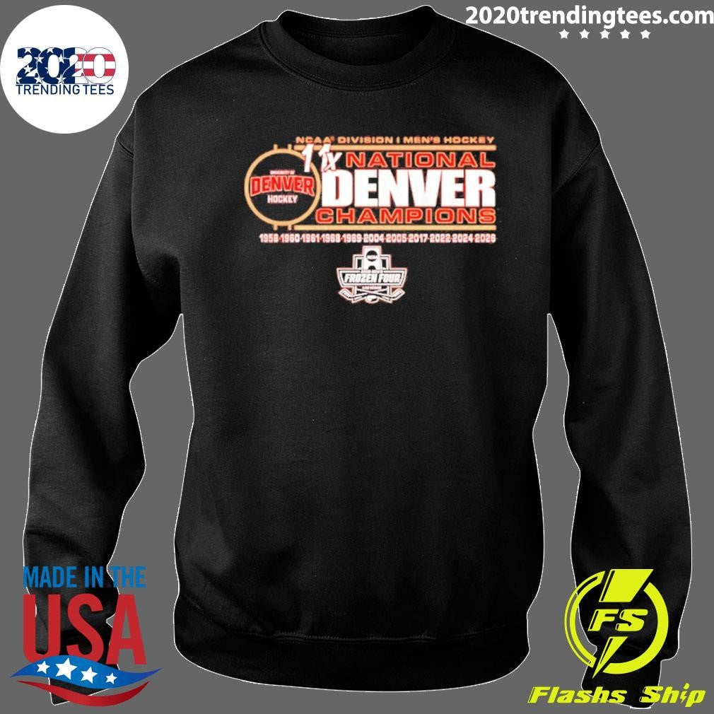 Denver Pioneers 11-time Ncaa Frozen Four Men’s Ice Hockey National Champions Shirt
