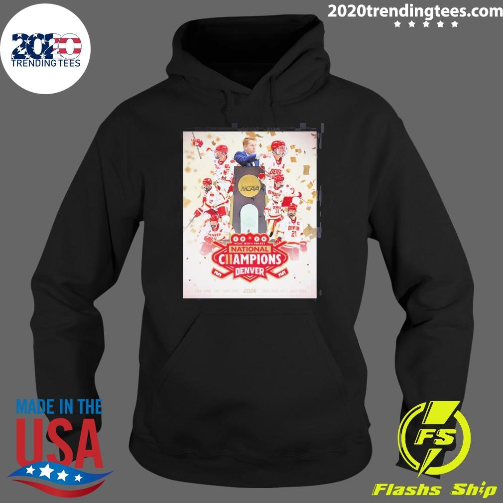 Denver Pioneers 2026 NCAA Men’s Hockey National Champions 11-Time Shirt