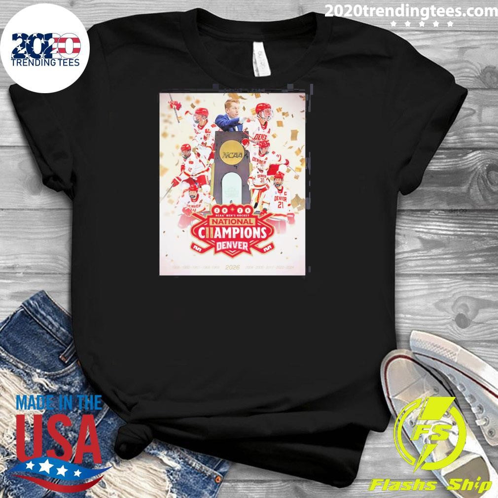 Denver Pioneers 2026 NCAA Men’s Hockey National Champions 11-Time Shirt