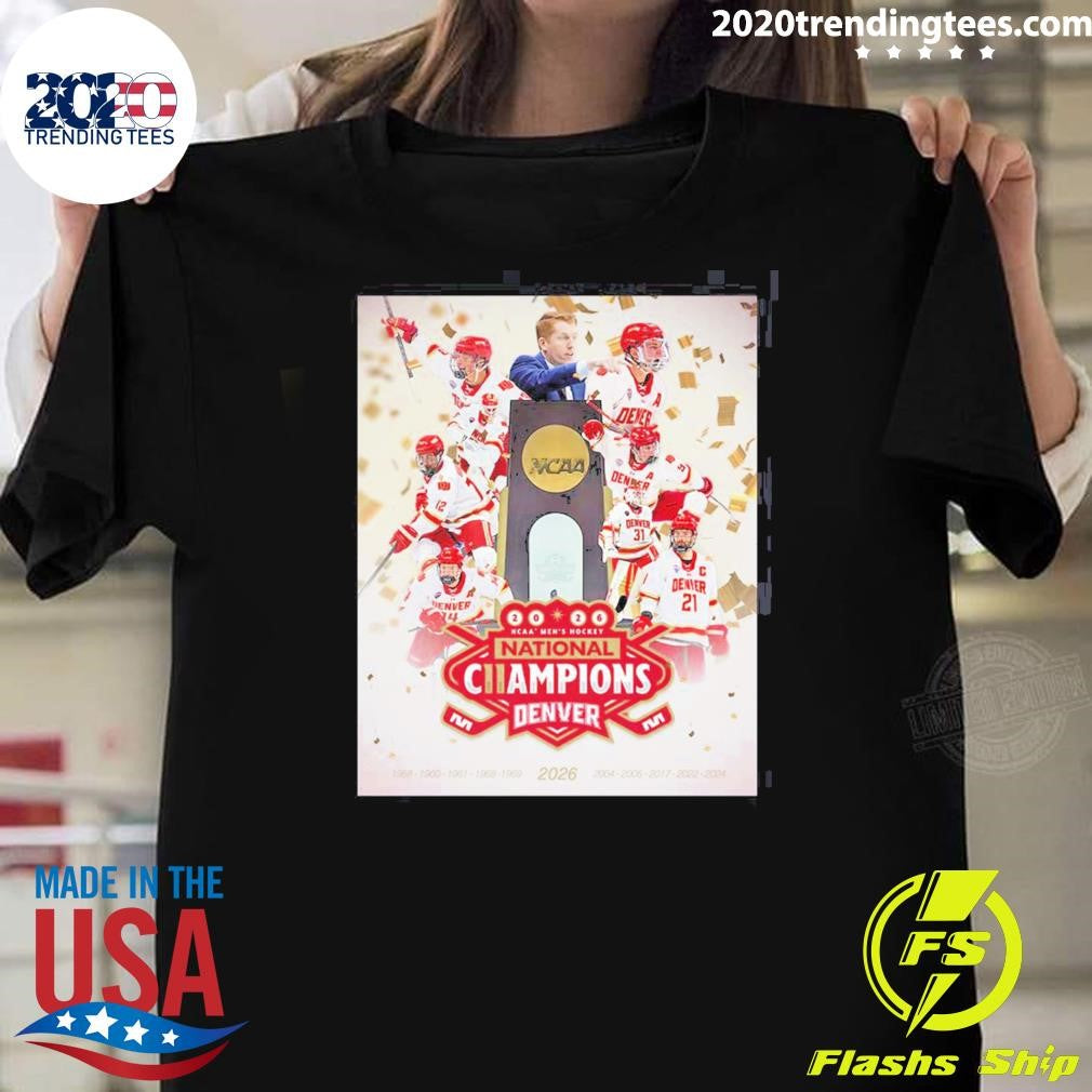 Denver Pioneers 2026 NCAA Men’s Hockey National Champions 11-Time Shirt