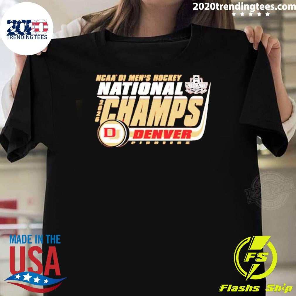 Denver Pioneers 2026 Ncaa Frozen Four Men’s Ice Hockey National Champions Bracket Shirt