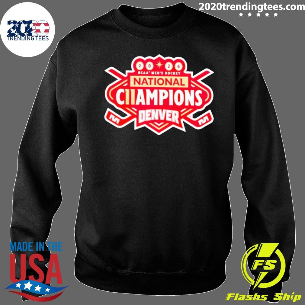 Denver Pioneers 2026 Ncaa Frozen Four Men’s Ice Hockey National Champions Shirt