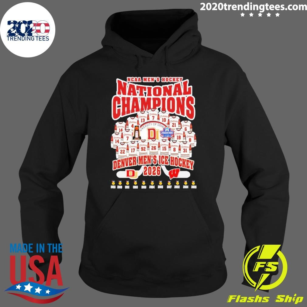 Denver Pioneers 2026 Ncaa Men’s Ice Hockey National Champions Jersey Shirt