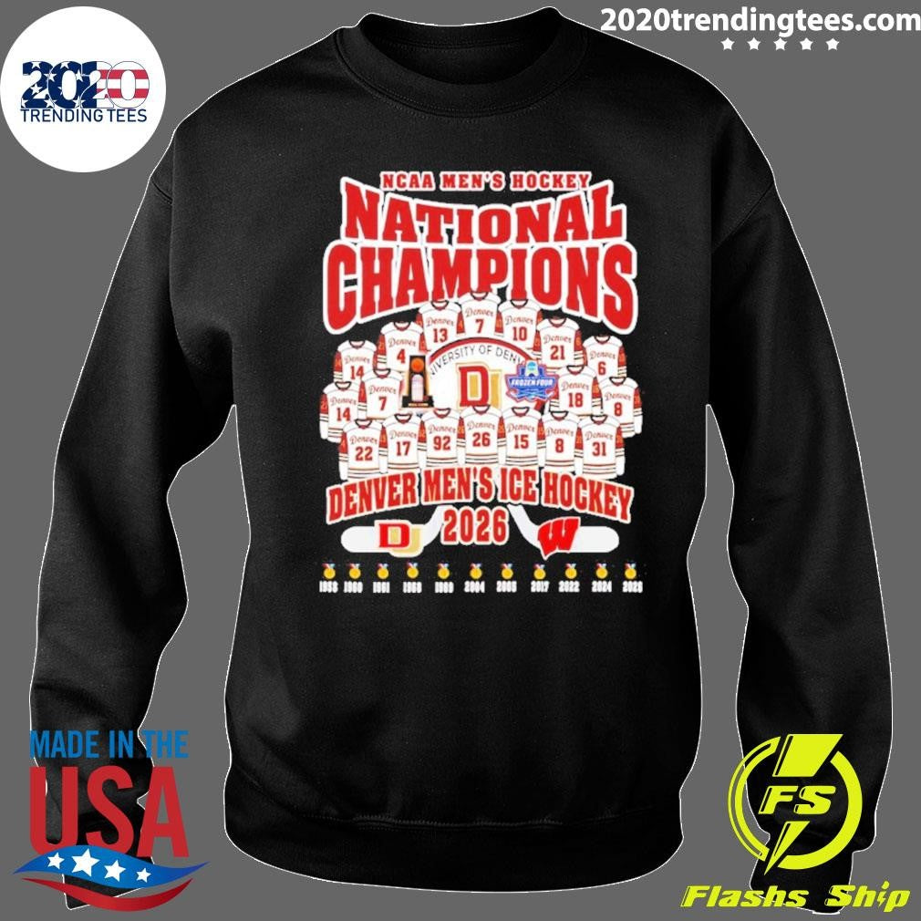 Denver Pioneers 2026 Ncaa Men’s Ice Hockey National Champions Jersey Shirt