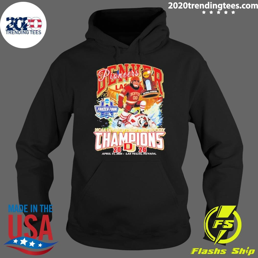 Denver Pioneers 2026 Ncaa Men’s Ice Hockey National Champions Mascot Shirt