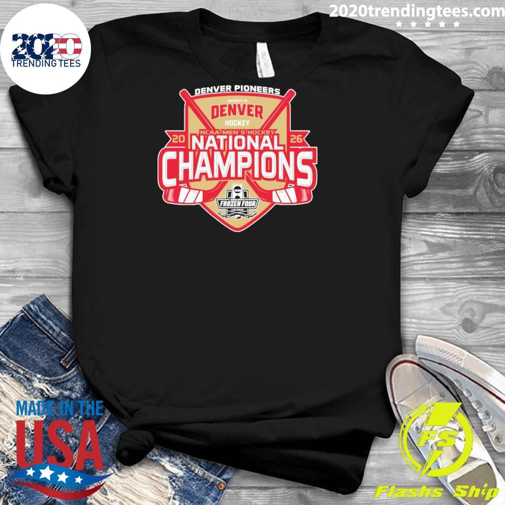 Denver Pioneers Blue 84 2026 NCAA Frozen Four Men’s Ice Hockey National Champions Shirt