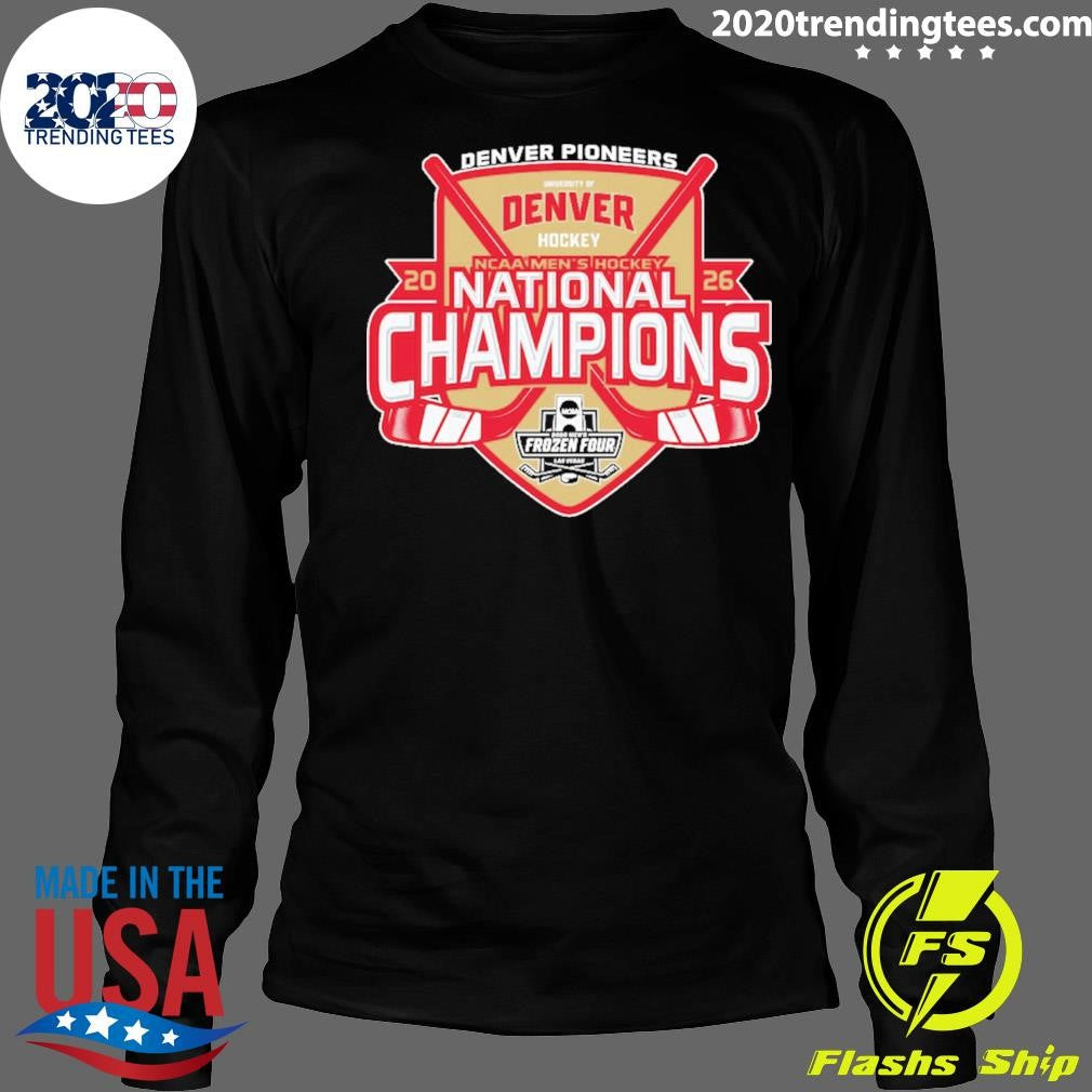 Denver Pioneers Blue 84 2026 NCAA Frozen Four Men’s Ice Hockey National Champions Shirt