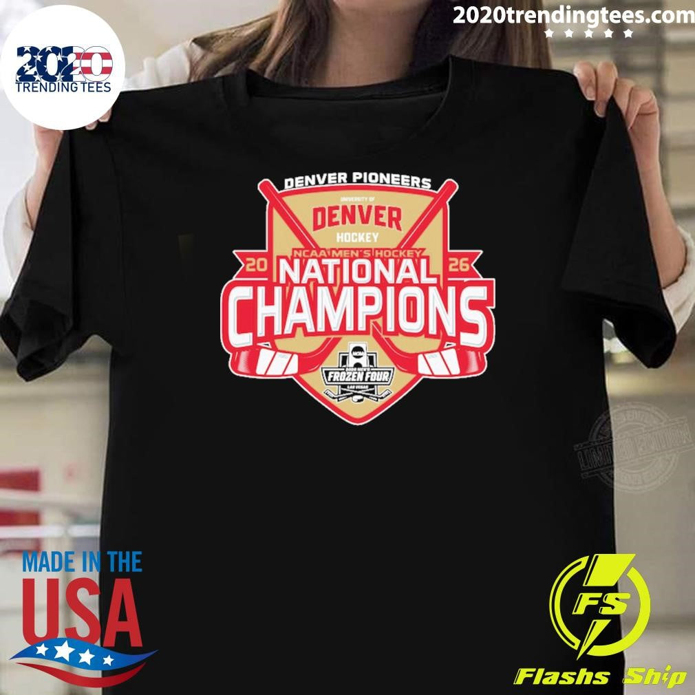 Denver Pioneers Blue 84 2026 NCAA Frozen Four Men’s Ice Hockey National Champions Shirt