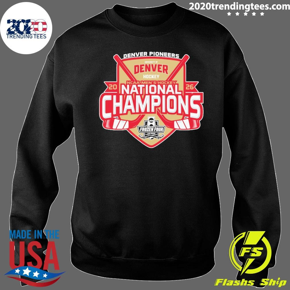 Denver Pioneers Blue 84 2026 NCAA Frozen Four Men’s Ice Hockey National Champions Shirt