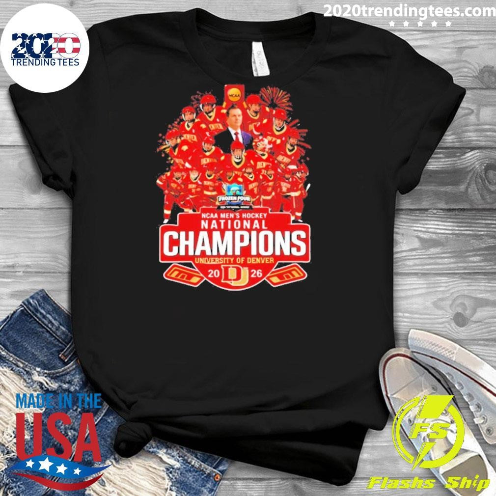 Denver Pioneers Men’s Ice Hockey 10x National Champions All Team Shirt