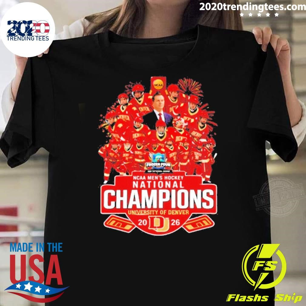 Denver Pioneers Men’s Ice Hockey 10x National Champions All Team Shirt