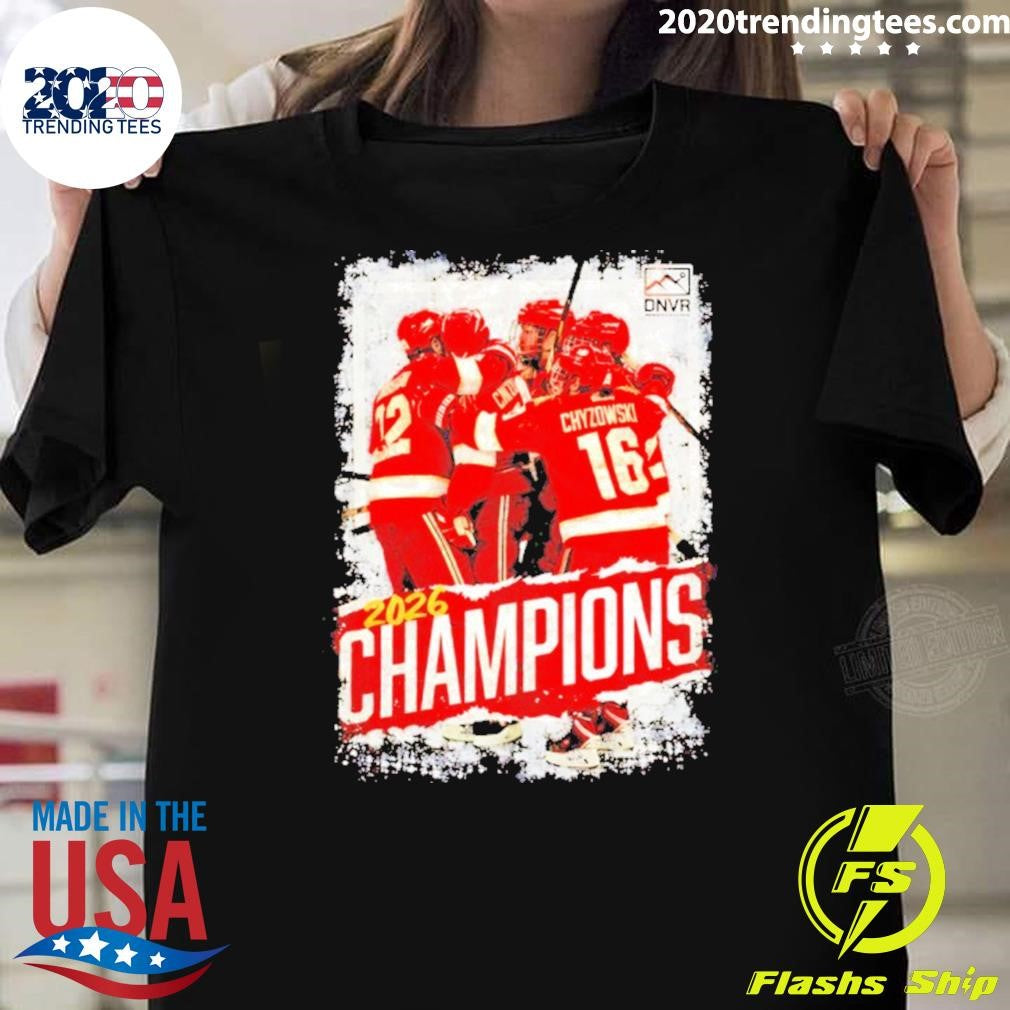 Denver Pioneers Men’s Ice Hockey 10x National Champions Graphic Shirt