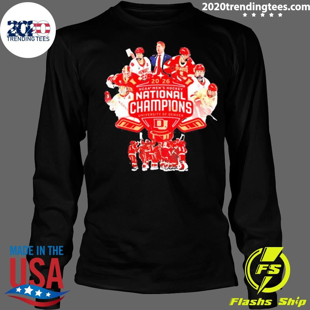Denver Pioneers Men’s Ice Hockey 2026 National Champions Player Collage Shirt