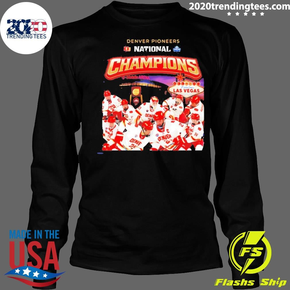 Denver Pioneers Men’s Ice Hockey National Champions ’26 Alll Team Poster Shirt
