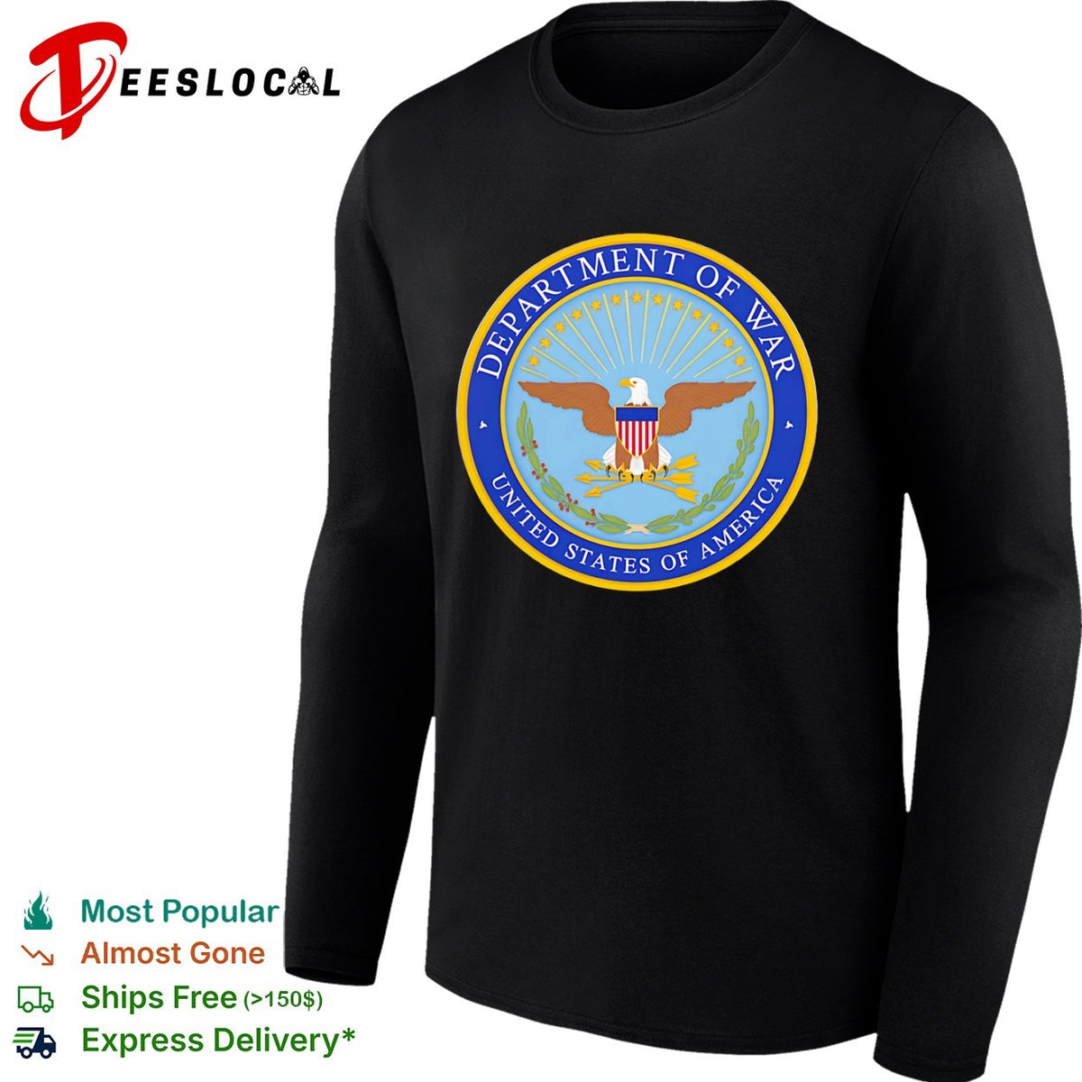 Department of War United States of America Seal Patriotic shirt
