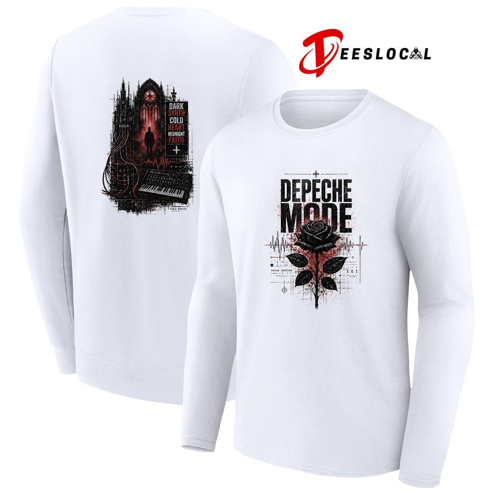 Depeche Mode dark synth cold heart midnight faith graphic shirt