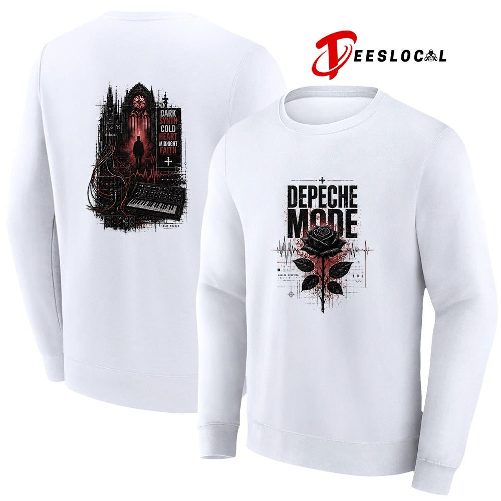 Depeche Mode dark synth cold heart midnight faith graphic shirt