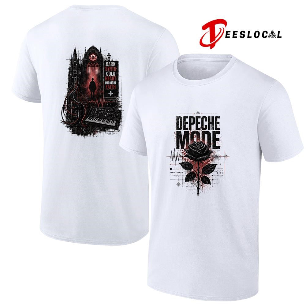 Depeche Mode dark synth cold heart midnight faith graphic shirt