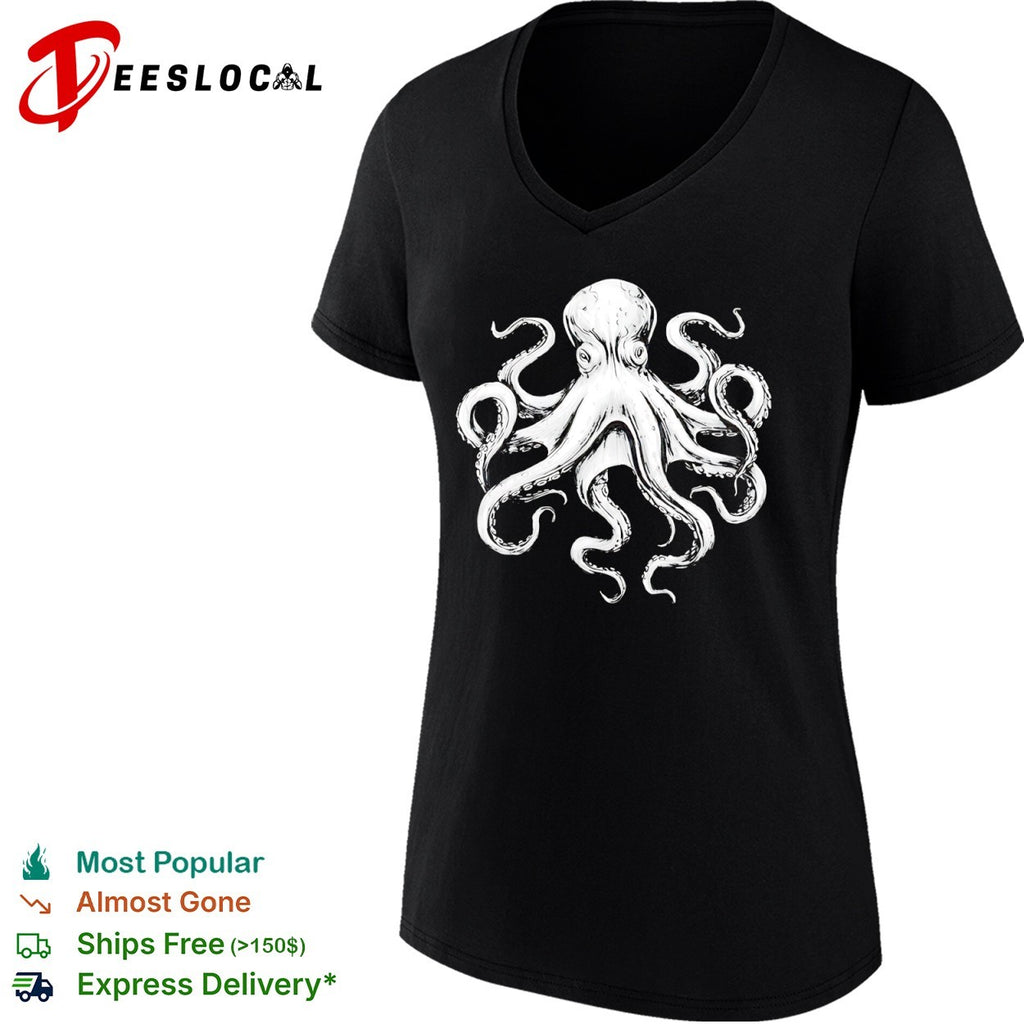 Detailed Kraken Tentacle Marine Life Animal shirt