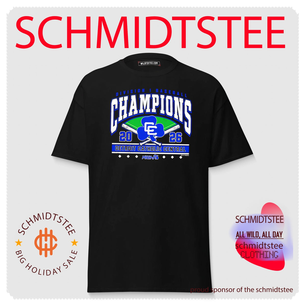 Detroit Catholic Central 2026 MHSAA Baseball D1 Champions shirt