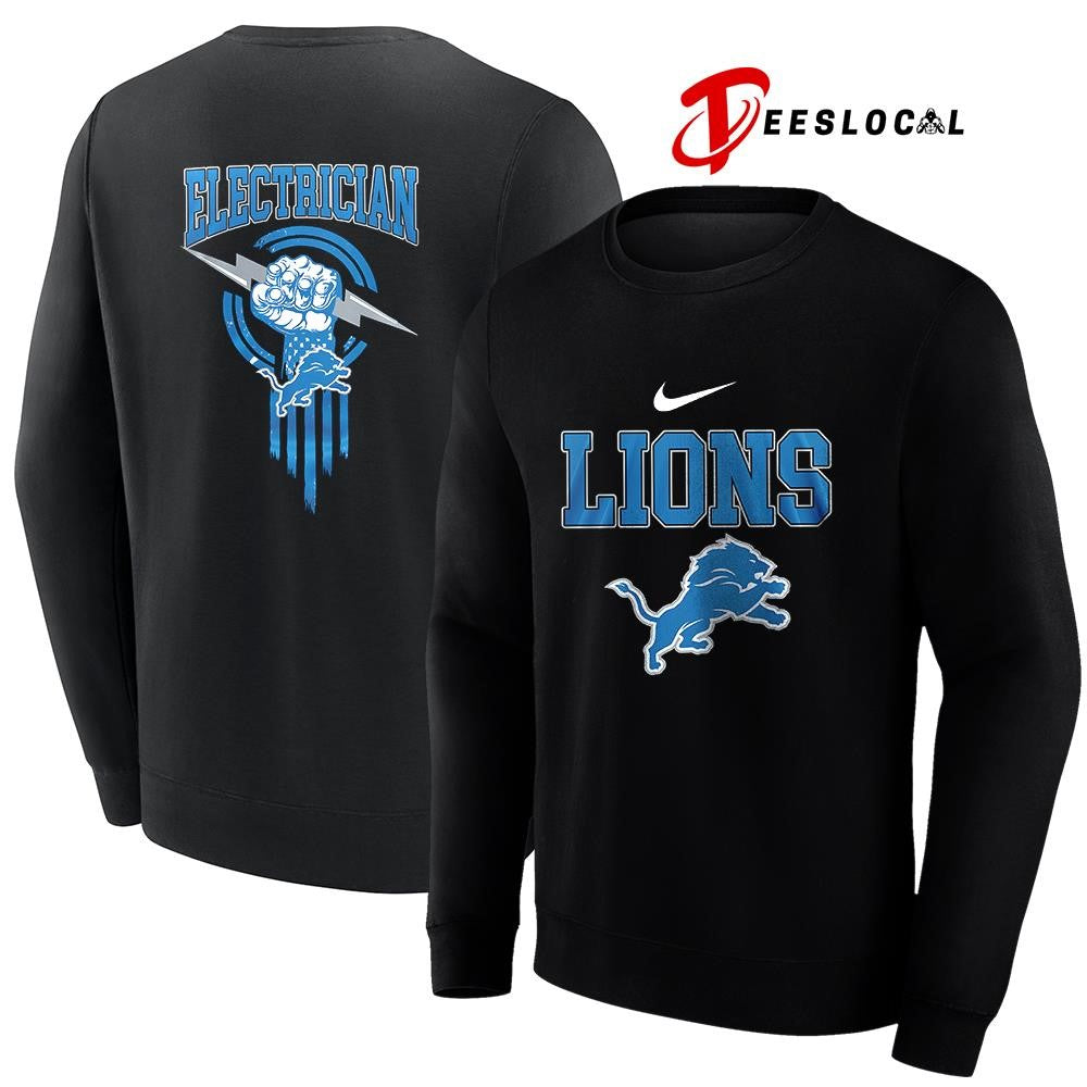 Detroit Lions x Electrician logo shirt