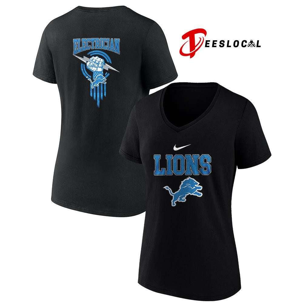 Detroit Lions x Electrician logo shirt