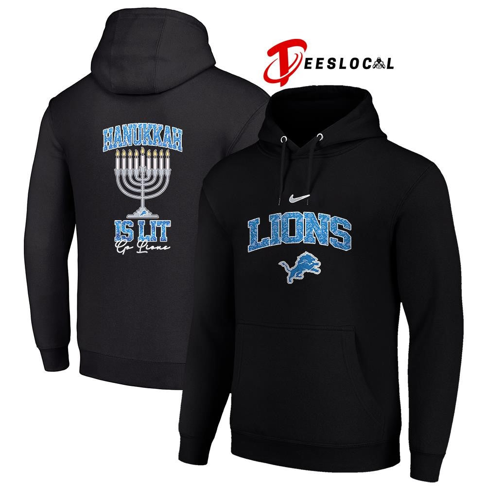 Detroit Lions x Happy Hanukkah is lit shirt